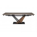 Стол обеденный SIGNAL GENESIS Legno эффект дерева/дуб/черный 160-220/90